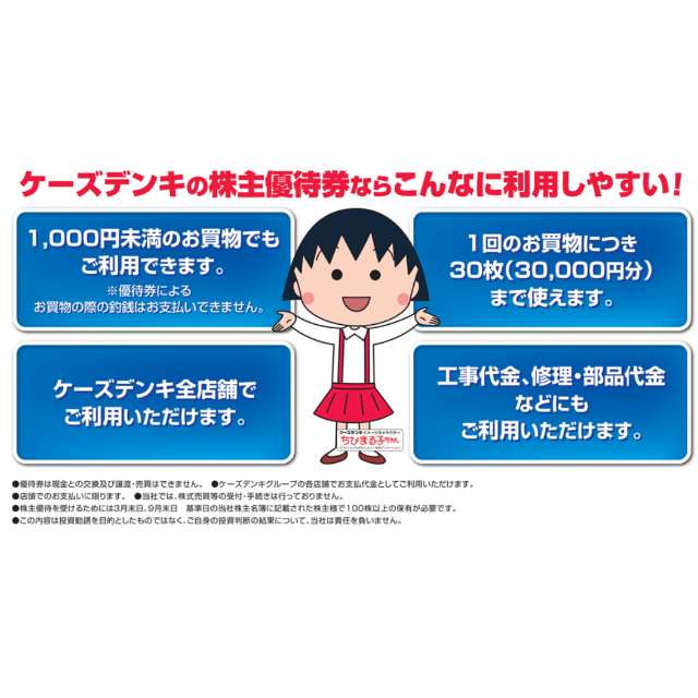 ケーズデンキ 株主優待券 30，000円分