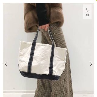 アパルトモンドゥーズィエムクラス(L'Appartement DEUXIEME CLASSE)のアパルトモン☆L.L.Bean★Canvas Tote Ｍ☆ブラック(トートバッグ)