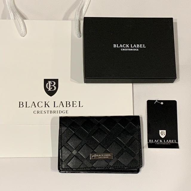 新品】ショップ袋付◇ブラックレーベル クレストブリッジ◇名刺 新品】ショップ袋付◇ブラックレーベル クレストブリッジ◇名刺