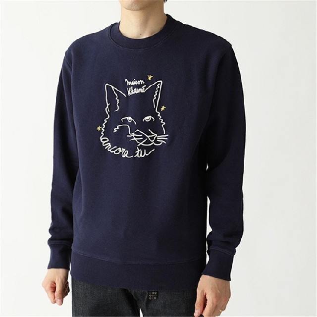 メゾンキツネ スウェット トレーナー 新品 ネイビー 1