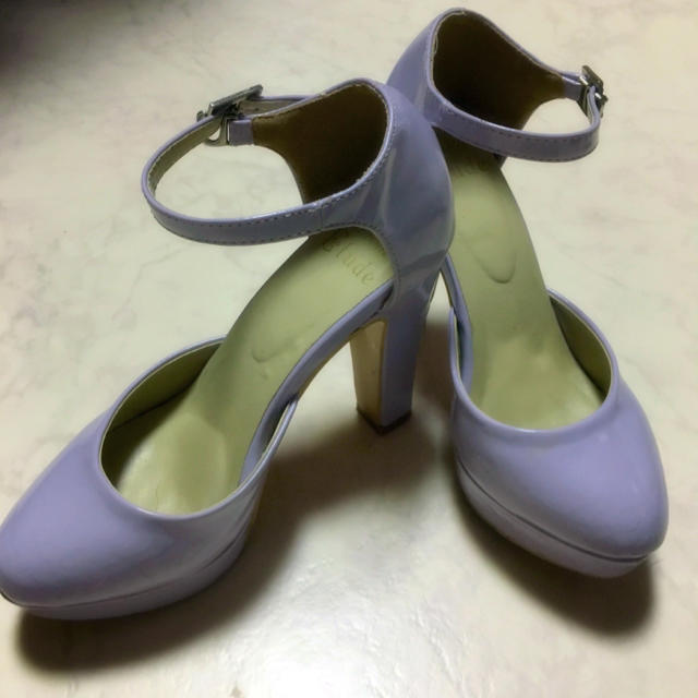 la belle Etude(ラベルエチュード)の淡いパープルのヒール レディースの靴/シューズ(ハイヒール/パンプス)の商品写真