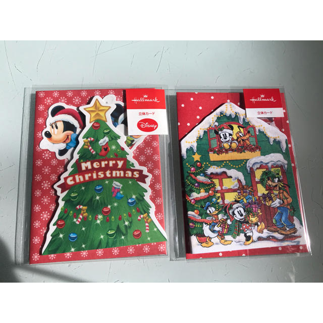 Disney クリスマス ミッキー ミニー ミニメッセージカード 2枚セットの通販 By みんみん S Shop ディズニーならラクマ