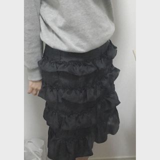 パラビオン(Par Avion)のfrill skirt🐑(ひざ丈スカート)