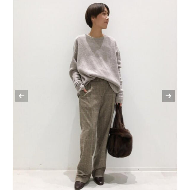 L'Appartement DEUXIEME CLASSE(アパルトモンドゥーズィエムクラス)のL'Appartement THERMAL KNIT ベージュ レディースのトップス(ニット/セーター)の商品写真