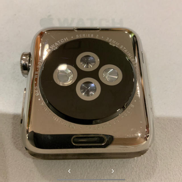 (純正品) Apple Watch series2 38mm シルバーステンレス腕時計(デジタル)