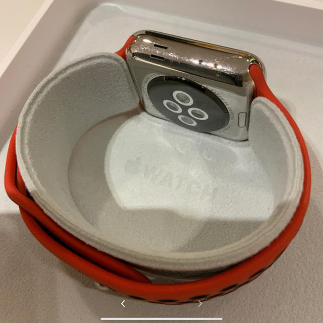 (純正品) Apple Watch series2 38mm シルバーステンレス腕時計(デジタル)