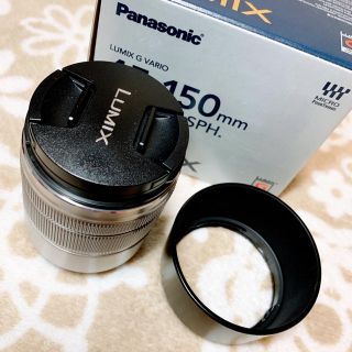 パナソニック(Panasonic)のLUMIX G VARIO 45-150mm シルバー【美品】(レンズ(ズーム))