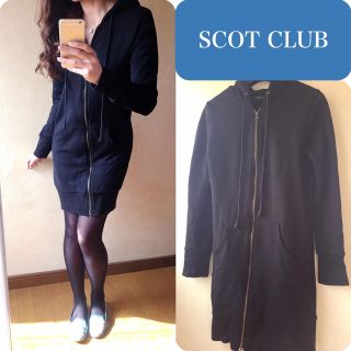 スコットクラブ(SCOT CLUB)の美品‼️スコットクラブ購入パーカーワンピ(ひざ丈ワンピース)