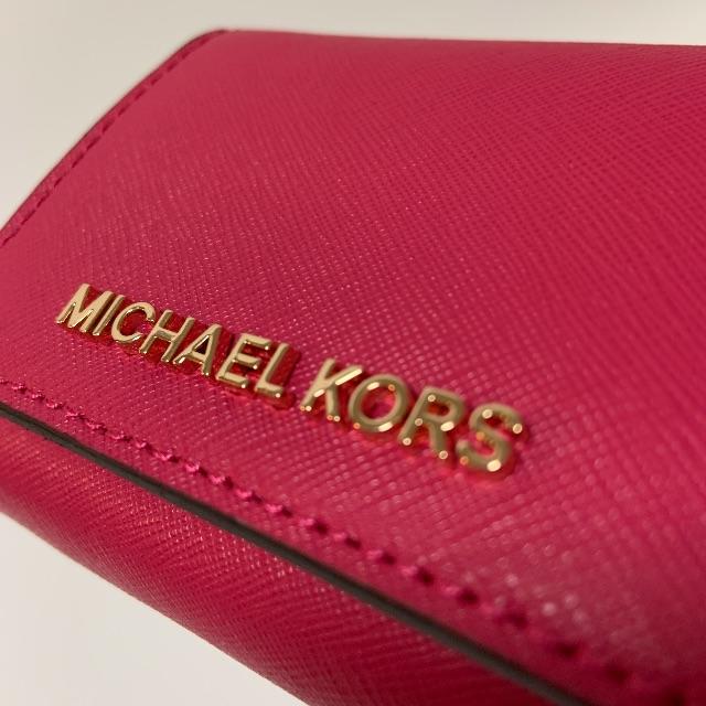 Michael Kors(マイケルコース)の【新品未使用タグ付】マイケルコース｜大容量三つ折り財布｜ピンク レディースのファッション小物(財布)の商品写真