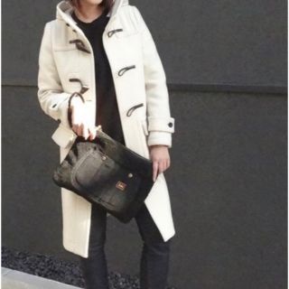 HYKE ダッフルコート ホワイト系-