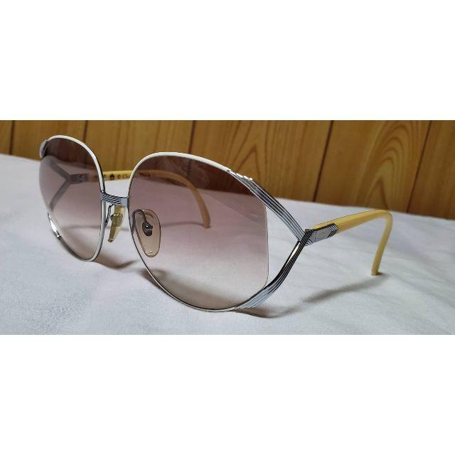 正規レア Dior CDロゴヴィンテージ デカレンズサングラス 茶×白