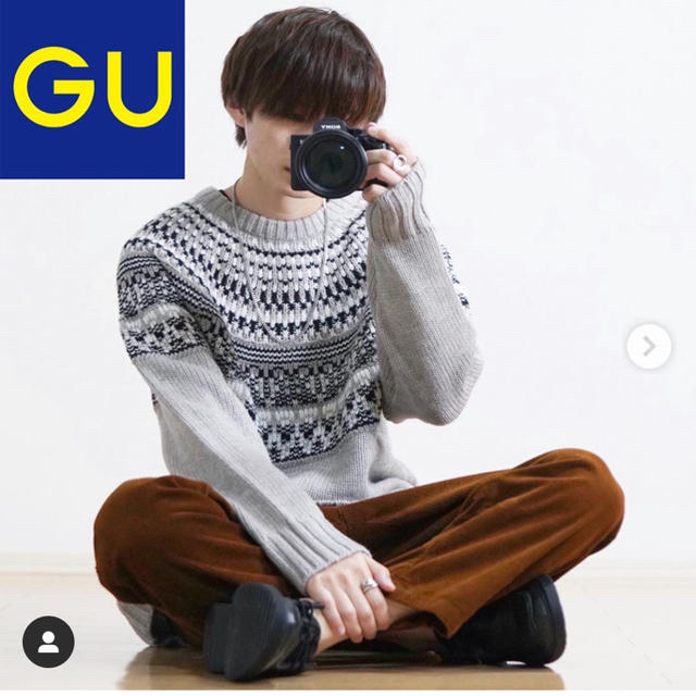 GU(ジーユー)のgu☆完売☆ローゲージノルディックセーター☆新品☆プチプラのあやさん着用 メンズのトップス(ニット/セーター)の商品写真