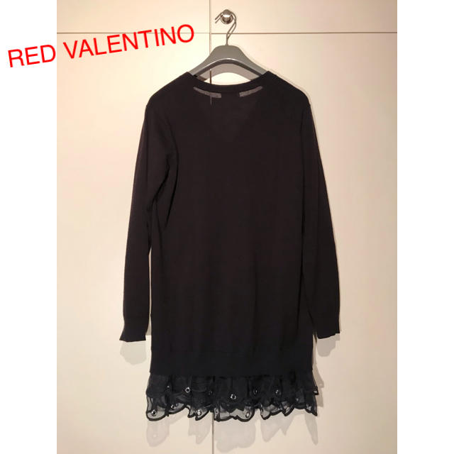 RED VALENTINO(レッドヴァレンティノ)のレッド ヴァレンティノ RED VALENTINO ウール ニット ワンピース レディースのトップス(ニット/セーター)の商品写真