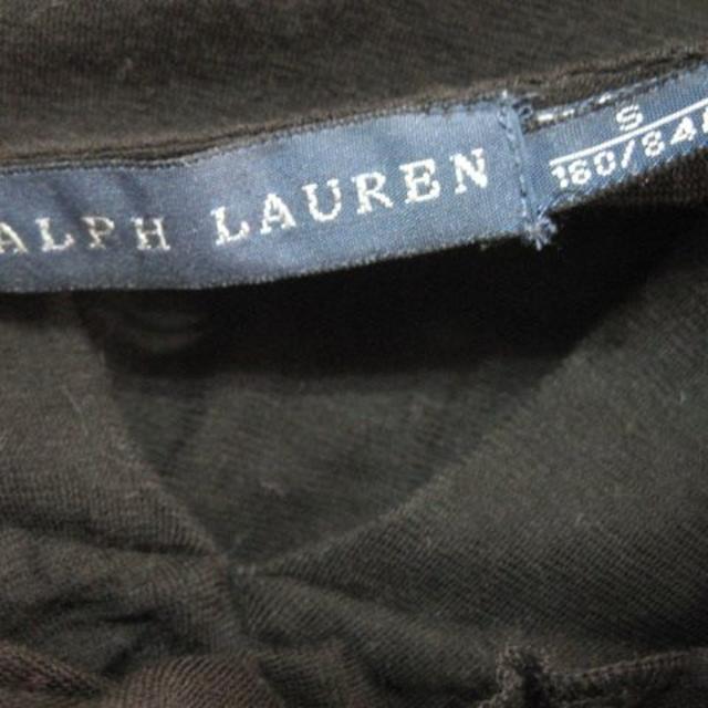 Ralph Lauren(ラルフローレン)のRALPH LAURENサイズS黒フリルコットンカットソー♭4243 レディースのトップス(カットソー(長袖/七分))の商品写真