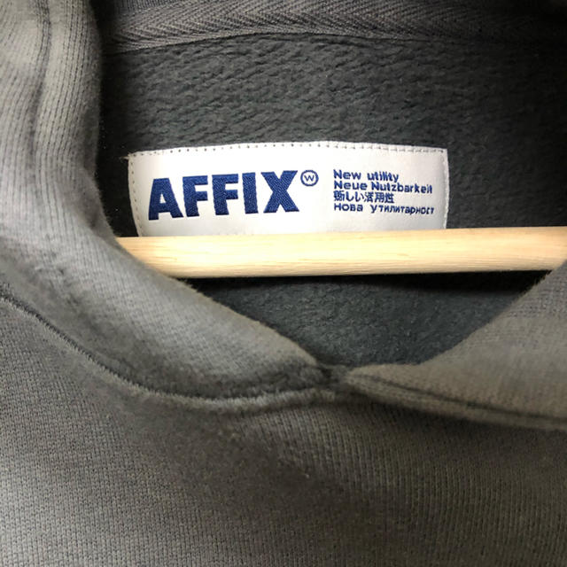 Affix works standardise hoodie grey パーカー