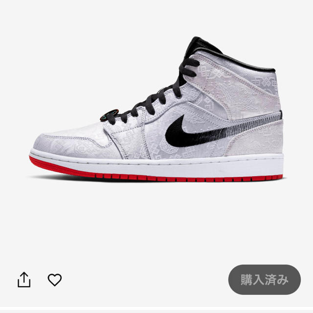 NIKE(ナイキ)のにんにく様専用 CLOT × NIKE AIR JORDAN1 MID  メンズの靴/シューズ(スニーカー)の商品写真