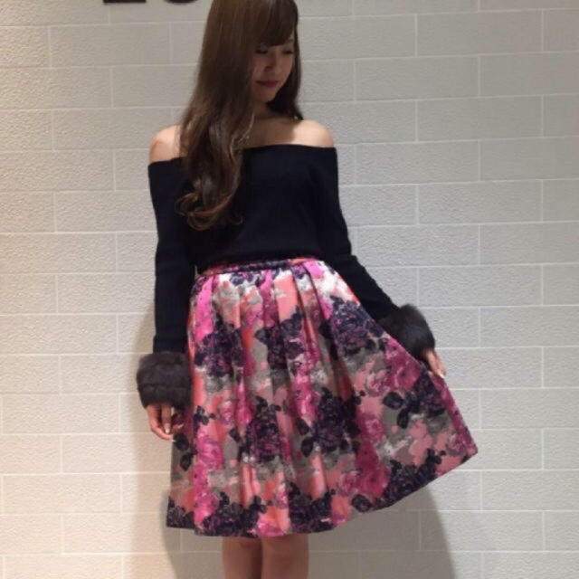 And Couture(アンドクチュール)の⚠️専用 フラワージャガードスカート♡ レディースのスカート(ひざ丈スカート)の商品写真