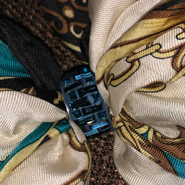 クリスタルクレイスワロフスキースカーフリング ハンドメイドのアクセサリー(リング)の商品写真
