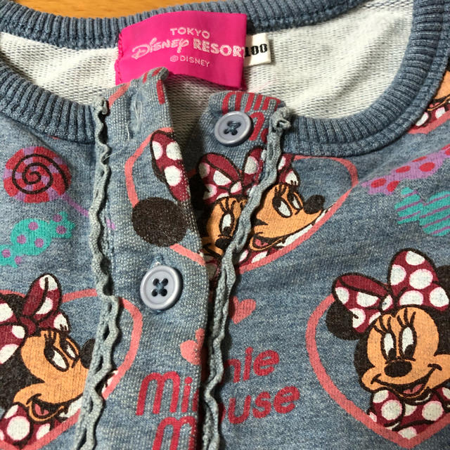 Disney(ディズニー)のミニー　ワンピース　100cm キッズ/ベビー/マタニティのキッズ服女の子用(90cm~)(ワンピース)の商品写真