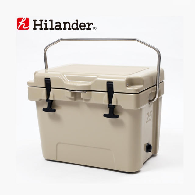 【新品】Hilander(ハイランダー) ハードクーラーボックス タン/25L