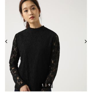 アズールバイマウジー(AZUL by moussy)の【新品未使用】ハイネックレーストップス ／2019AW(カットソー(長袖/七分))