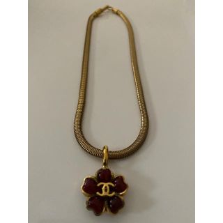 シャネル(CHANEL)のシャネル　ワインレッドネックレス(ネックレス)