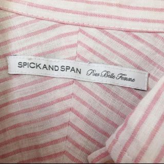 スピックアンドスパン(Spick & Span)のストライプ　シャツ　ブラウス(シャツ/ブラウス(長袖/七分))