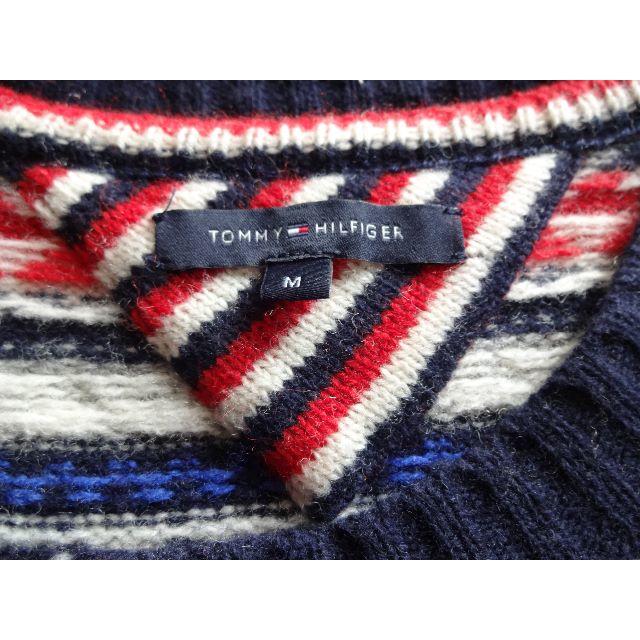 TOMMY HILFIGER(トミーヒルフィガー)のトミーヒルフィガー　セーター　ニット　Ｍ　ノルディック柄 レディースのトップス(ニット/セーター)の商品写真