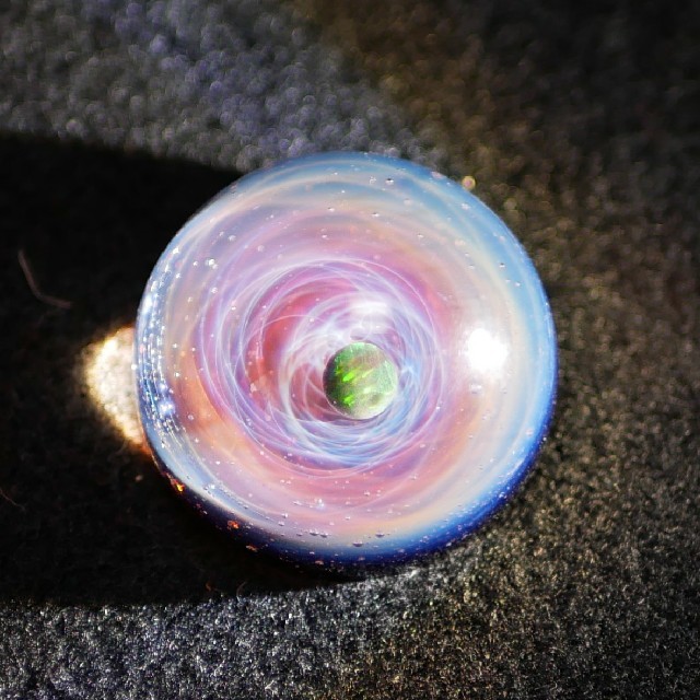 希少赤入宇宙ガラス +α プラスアルファ ブラックオパール SUGIZO ブレス-