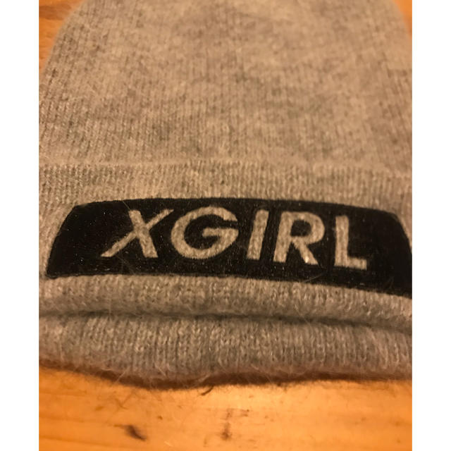 X-girl Stages(エックスガールステージス)のエックスガール　キッズニット帽 キッズ/ベビー/マタニティのこども用ファッション小物(帽子)の商品写真