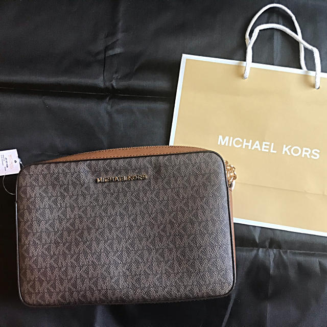 MICHAELE KORS マイケルコース チェーンストラップバッグ 茶