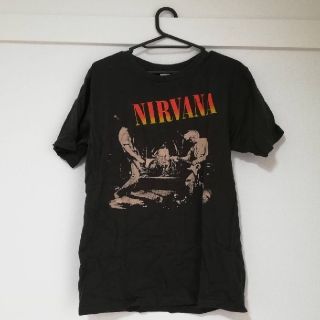 NIRVANA Tシャツ　濃いグレー(Tシャツ/カットソー(半袖/袖なし))