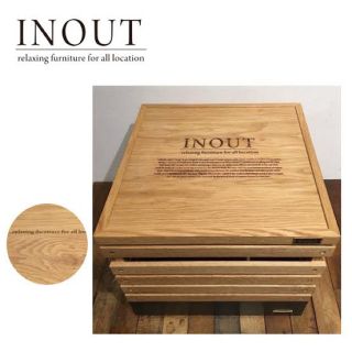 スノーピーク(Snow Peak)のINOUT イナウト　Stack BoxCover Wood (アウトドアテーブル)