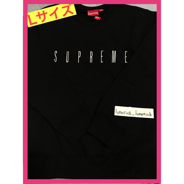 Supreme 19AW FUCK YOU CREWNECK BLACK L