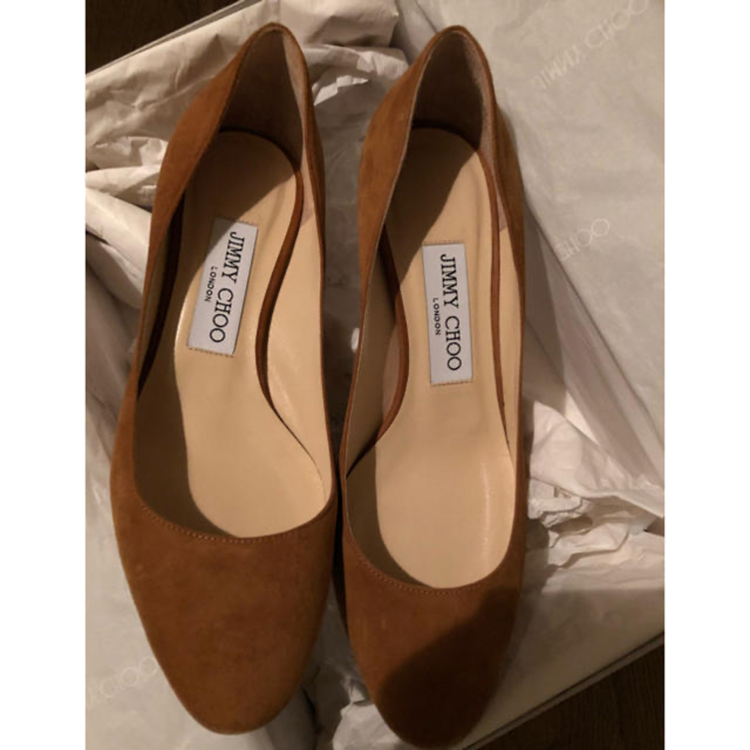 JIMMY CHOO(ジミーチュウ)の新品未使用☆Jimmy Choo Esme 36.5 5cmヒール キャメル レディースの靴/シューズ(ハイヒール/パンプス)の商品写真