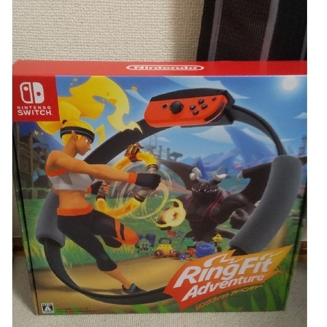 Nintendo Switch(ニンテンドースイッチ)の【新品】　リングフィットアドベンチャー エンタメ/ホビーのゲームソフト/ゲーム機本体(家庭用ゲームソフト)の商品写真