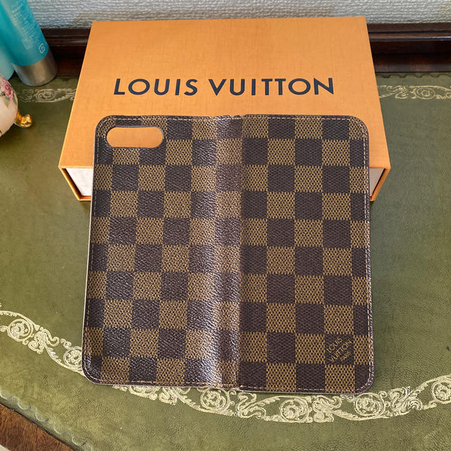 LOUIS VUITTON - ルイヴィトン　ダミエ　手帳型iphoneケースの通販