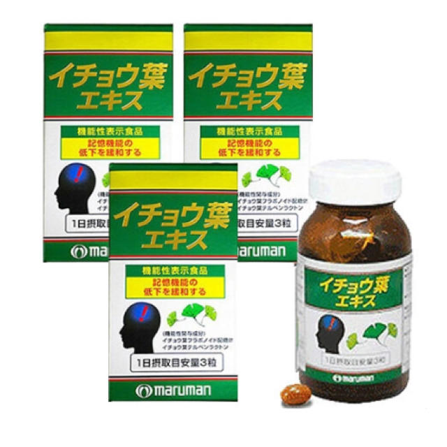 Maruman(マルマン)のイチョウ葉エキス 3本セット 食品/飲料/酒の健康食品(その他)の商品写真