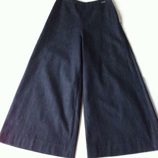 フォクシー(FOXEY)のfoxey ny 38 フォクシー ニューヨーク デニム パンツ ワイド(デニム/ジーンズ)