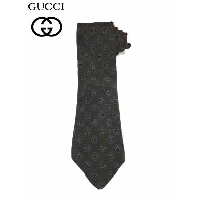 Gucci(グッチ)のGUCCI（グッチ）053　ダークグリーン系　ネクタイ メンズのファッション小物(ネクタイ)の商品写真