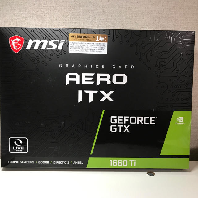 新品未開封 MSI GTX 1660 Ti AERO ITX 6GB