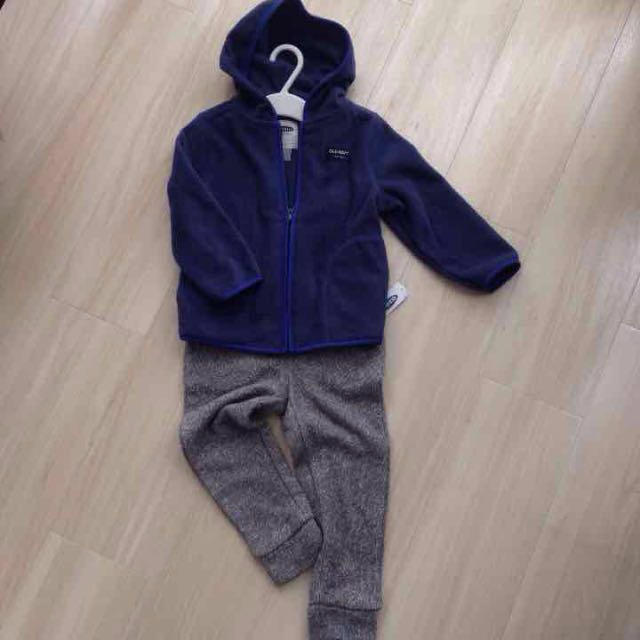 Old Navy(オールドネイビー)の新品フリースパーカー キッズ/ベビー/マタニティのキッズ服男の子用(90cm~)(ジャケット/上着)の商品写真