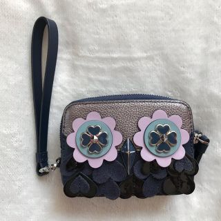 ケイトスペードニューヨーク(kate spade new york)のケイトスペード　フクロウ ダブルジッパー  コインケース リストレット(コインケース)