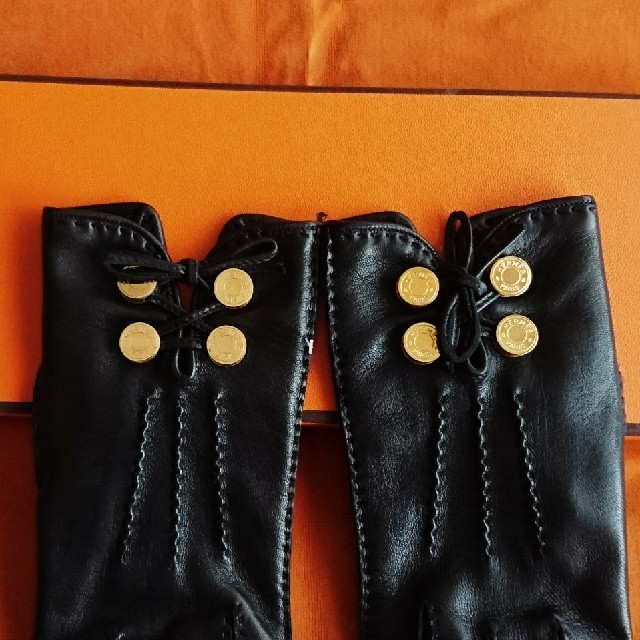 エルメス 革手袋 レザーグローブ 黒 セリエ | givingbackpodcast.com
