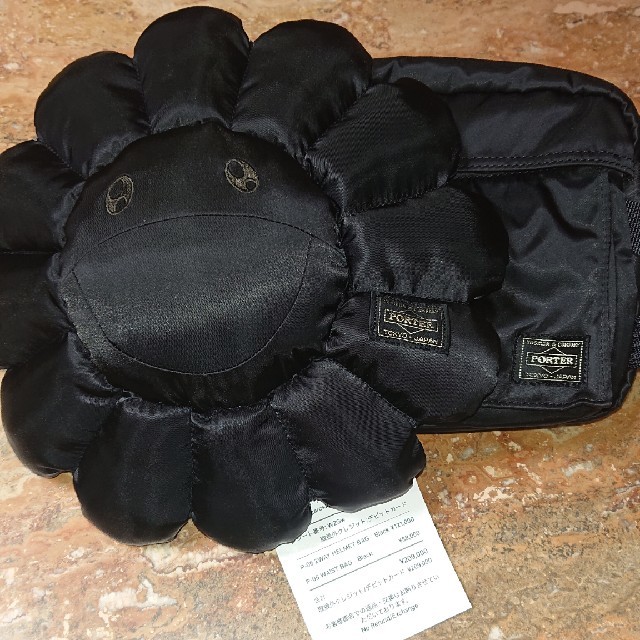 PORTER(ポーター)の村上隆 × PORTER カイカイキキ WAIST BAG Black  送料込 メンズのバッグ(ウエストポーチ)の商品写真