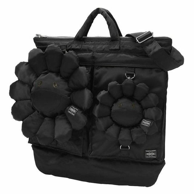 PORTER(ポーター)の村上隆 × PORTER 2WAY HELMET BAG 黒 送料込 メンズのバッグ(トートバッグ)の商品写真