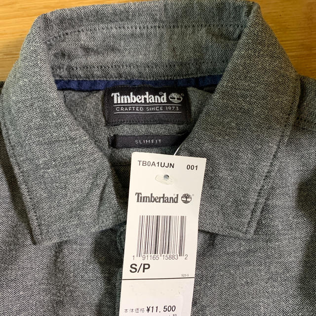 Timberland(ティンバーランド)の新品・未使用　ティンバーランド　カジュアルロングスリーブシャツ　グレー メンズのトップス(シャツ)の商品写真