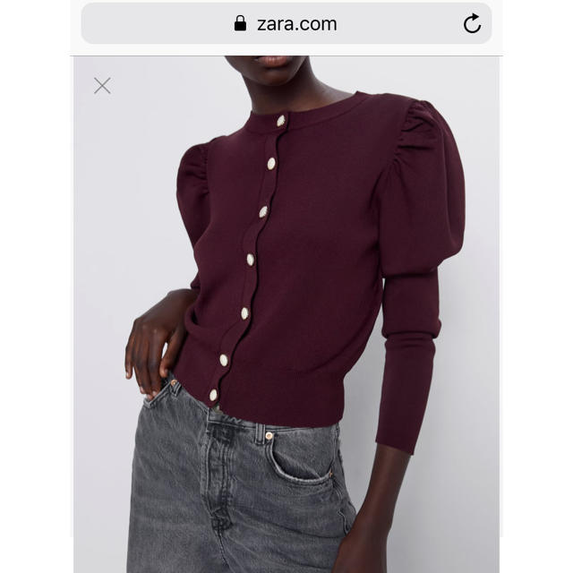 ZARA(ザラ)のZARA ボタン付きカーディガン レディースのトップス(カーディガン)の商品写真