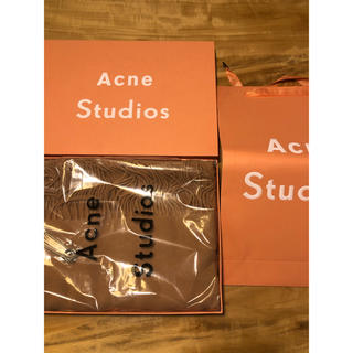 アクネ(ACNE)の【最安】Acne Studios アクネ 大判ストール キャラメル ブラウン(ストール/パシュミナ)