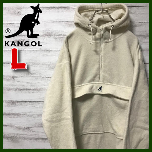 KANGOL(カンゴール)のnonon様専用 ★ハーフジップ フリースパーカー　ジャケット　L メンズのトップス(パーカー)の商品写真